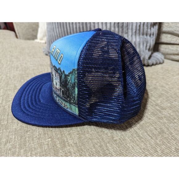 Vintage THE ALAMO Foam Rope Hat Cap '80s Snapback Mesh TRUCKER San Antonio Texas - Picture 3 of 9
